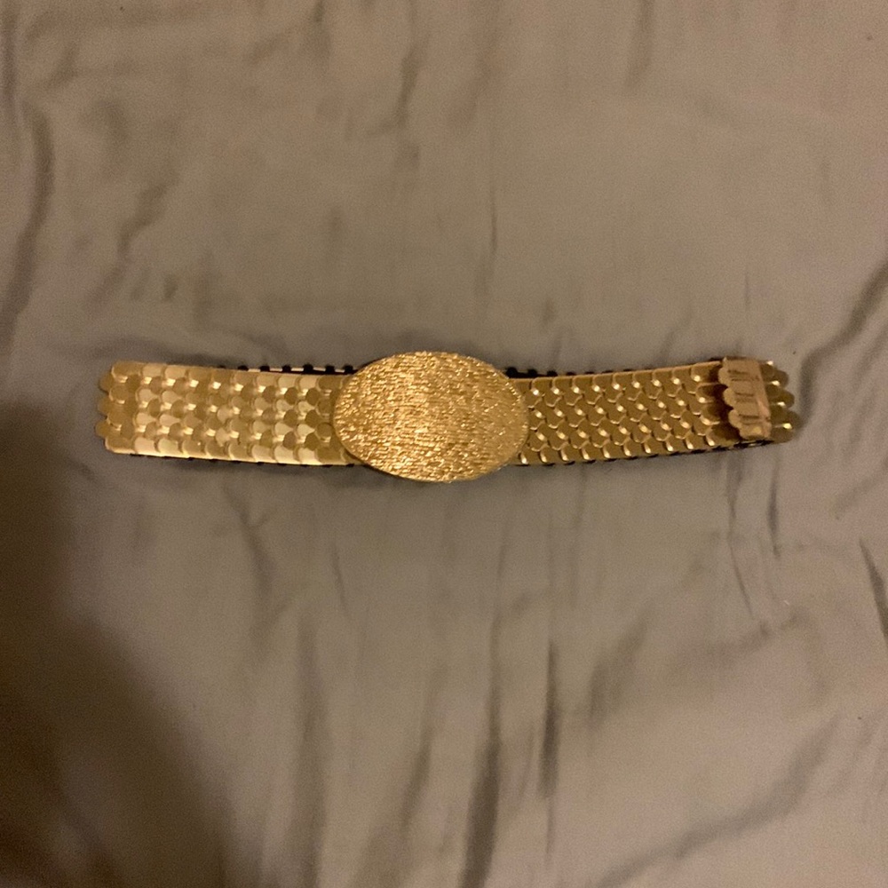 Vintage gold elastic belt